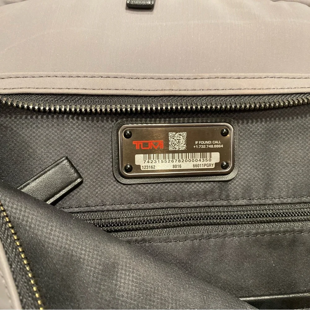 TUMI Harrison Nylon Bates. Gray/Black Backpack- Excellent condition